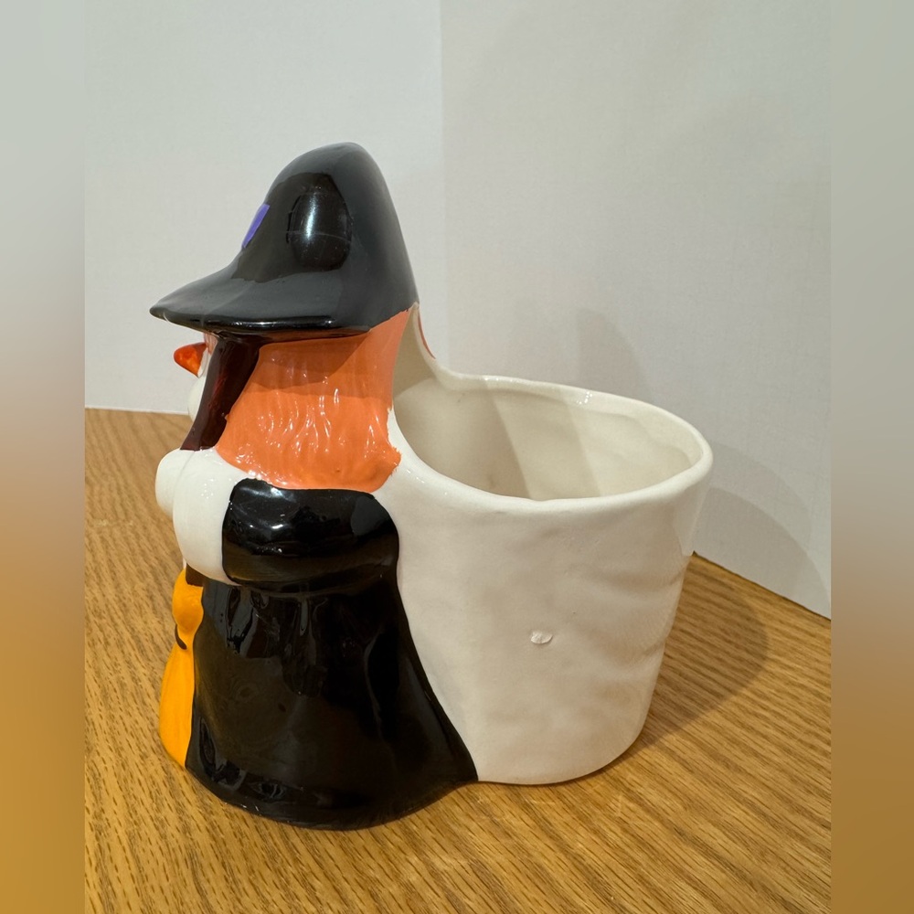 Halloween Witch 1990s vintage planter container - Picture 4 of 6